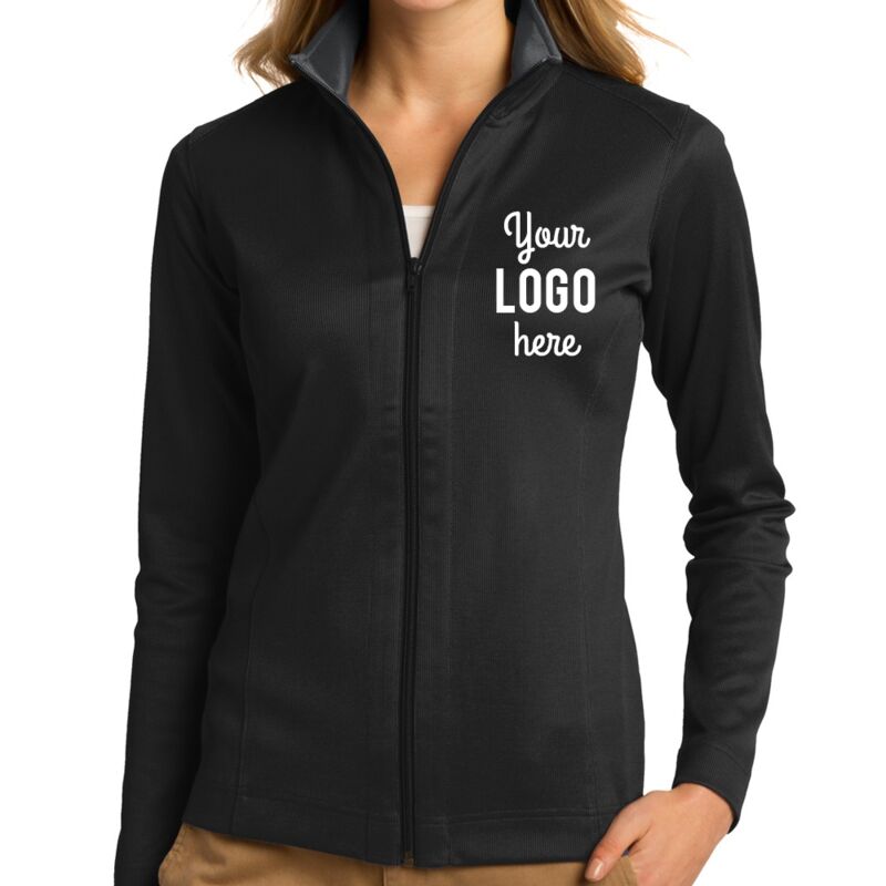 Ladies Vertical Texture Full Zip Jacket Thumbnail