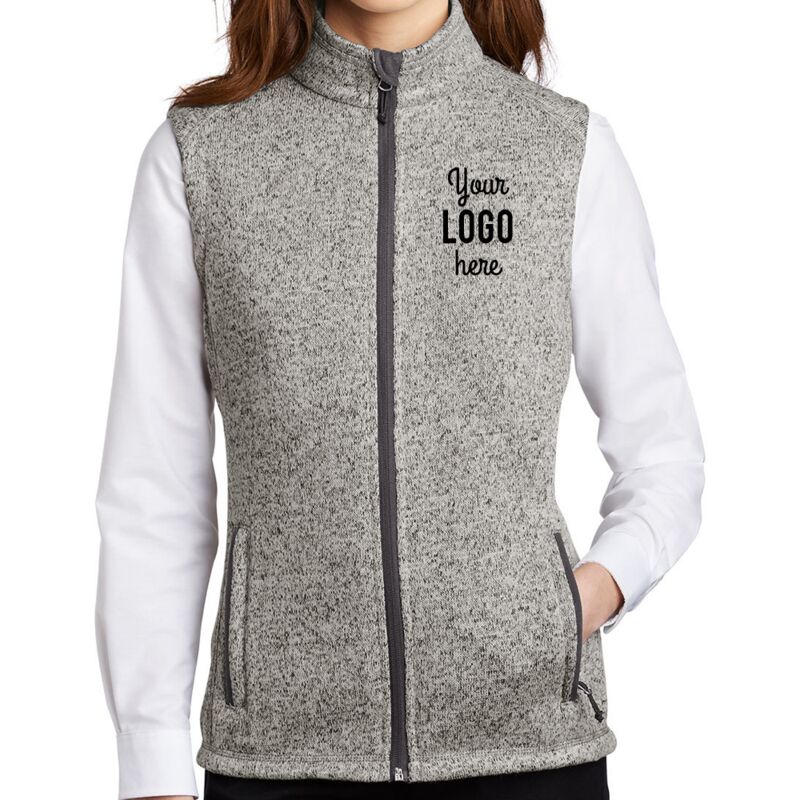 Ladies Sweater Fleece Vest Thumbnail
